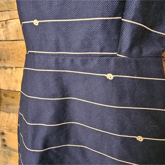 The limited women's navy blue dress with stripes size 6 - Picture 5 of 13